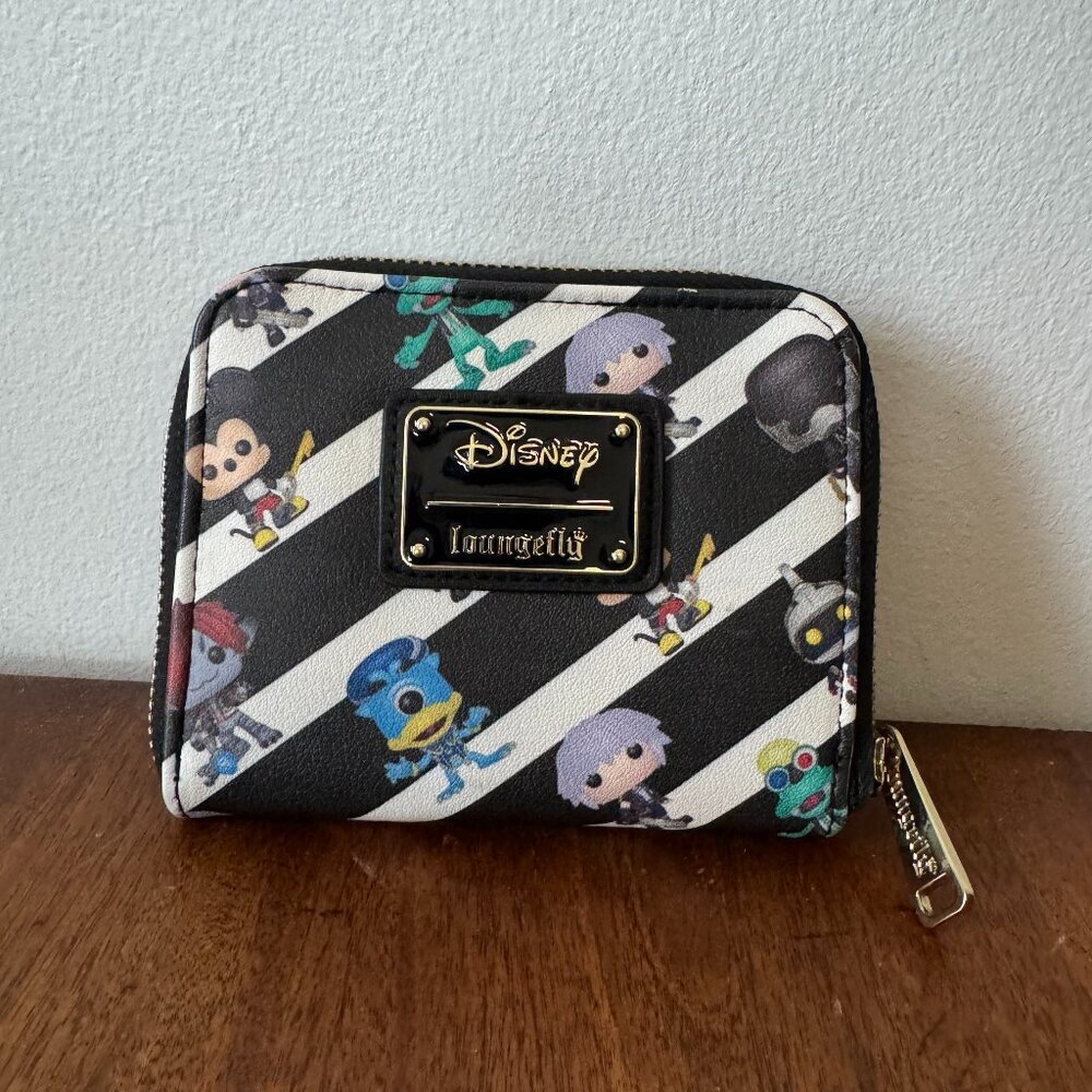 Loungefly Funko Pop Kingdom Hearts Wallet Disney Black White